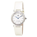 Beige Leather Dress Watch