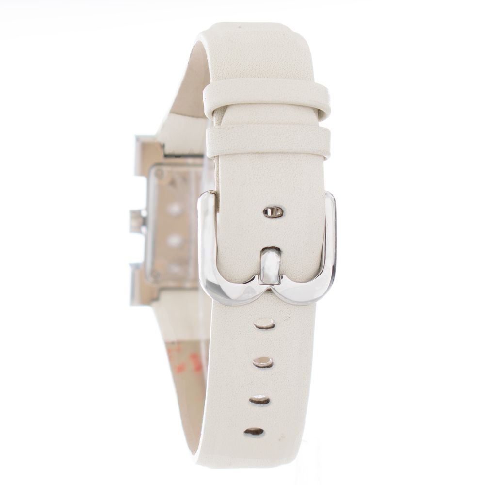 Beige Leather Dress Watch